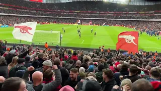 Reiss Nelson 90+7 Winner Vs Bournemouth (North Bank View)