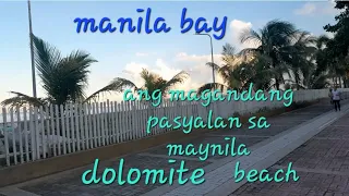 Manila Bay Ang Daming Tao Ang Namamasyal Sa Dolomite Beach