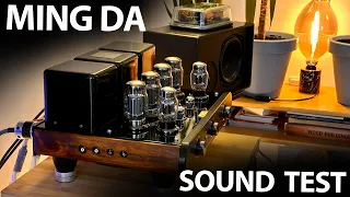 MING DA Custom (Cool Start) Hi-End TUBE Amplifier / Sound Test