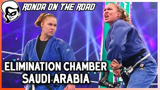 Wearing the Olympic Judo GI at WWE Elimination Chamber | Ronda on the Road