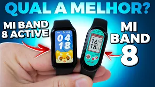 A MELHOR SMARTBAND DA XIAOMI? MI BAND 8 VS MI BAND 8 ACTIVE - COMPARATIVO