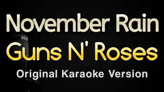 November Rain - Guns N' Roses (Karaoke Songs With Lyrics - Original Key)