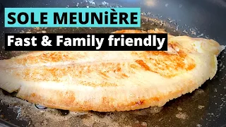 Sole meunière : fast, family friendly and delicious! Brown butter / beurre noisette revealed!