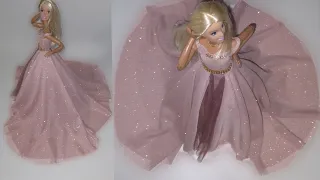 Como fazer roupas para Barbie. 👗 Vestido para Bonecas