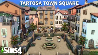 TARTOSA TOWN SQUARE // Sims 4 Speed Build // NoCC