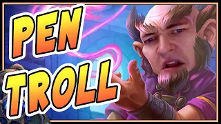 The biggest Pen Flinger Troll | Scholomance Academy | Hearthstone | Kolento