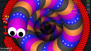 Slither.io A.I. 106,000+ Score Epic Slitherio Best Gameplay! #204