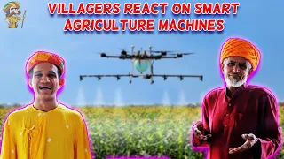 Villagers React On Smart Agriculture Machines ! Tribal People React On Smart Agriculture Machines