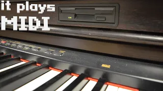 This piano has a floppy drive (and a soundcard inside!)