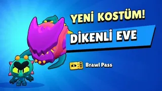 brawl stars kutu açılımı DİKENLİ EVE KOSTÜMÜ 9 seviye