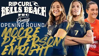 Carissa Moore, Lakey Peterson, Kobe Enright | Rip Curl Pro Bells Beach - Opening Round Heat Replay