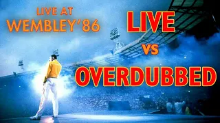 Queen Live at Wembley 7/12/1986 - RAW VS OVERDUBBED