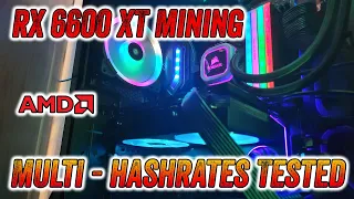 AMD RX 6600 XT Hashrates - Mining Performance Summary