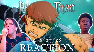 ATTACK ON TITAN (4x27) (4x28) | FIRST TIME WATCHING | ANIME REACTION