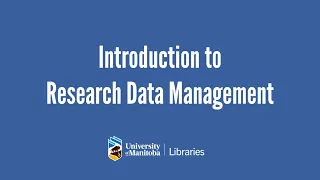 Introduction to Research Data Management