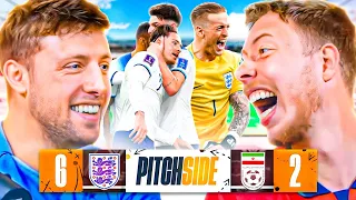 ENGLAND 6-2 IRAN - Highlights Pitch Side LIVE!