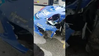 Road America IMSA supercars   crash Porsche