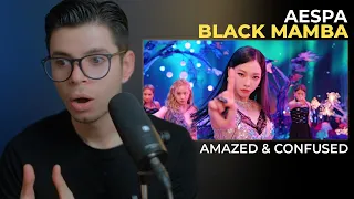 MY FIRST TIME REACTING TO aespa 에스파 'Black Mamba' MV