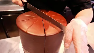 New York City Food - 24 LAYER CHOCOLATE CAKE Maison Pickle NYC