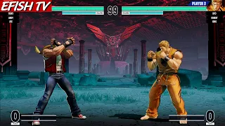 KOF XV Team Fatal Fury vs Team Art of Fighting (Hardest AI)