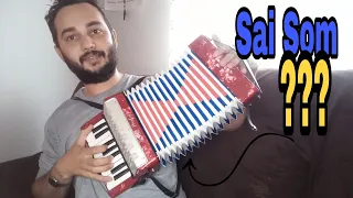 Acordeon 8 baixos? Sai um som?? Acordeon Sanfona ou Gaita?