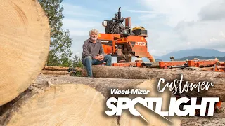 Mobile Contract Sawmilling with the Wood-Mizer LT70 Sawmill in the French Alps | Wood-Mizer Europe