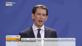 Pressekonferenz mit Angela Merkel und Sebastian Kurz vom 17.01.2018