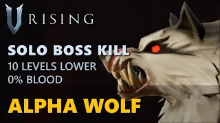 V Rising - Alpha Wolf | Solo Boss Kill (10 Levels Lower, Frailed)