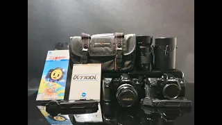 Minolta α 7700i底片相機機身兩台原廠鏡兩個附原廠相機包/說明書/相機背帶C100168