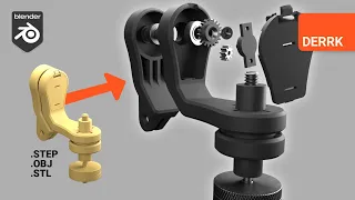 Import a CAD model and create an Exploded View animation in Blender 3.0