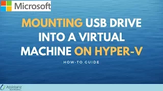 Mount USB Drive into a VM in Hyper-V