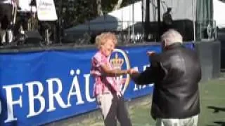 Couple Dancing at German Beerfest in Central Park