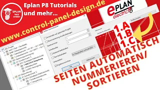 EPLAN P8 Tutorial: Seitennummerierung. Seiten automatisch nummerieren, Unterseiten, Hauptseiten,