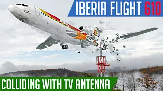 Hitting with an obstacle | Iberia 610 air crash