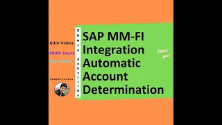 SAP MM-FI Integration - Automatic Account Determination by Ganesh Padala- SAP FICO, Integration