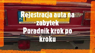 Rejestracja auta na zabytek   żółte blachy   Poradnik krok po kroku, ile to kosztuje