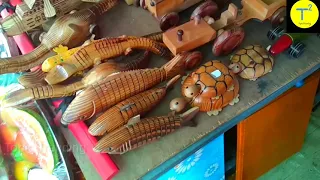 Sawantwadi Wooden Toys Market. SINDHUDURG