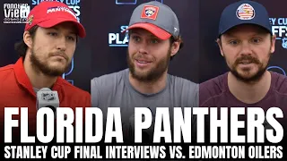 Brandon Montour, Sam Reinhart & Carter Verhaeghe First Thoughts on Florida vs. Edmonton Stanley Cup