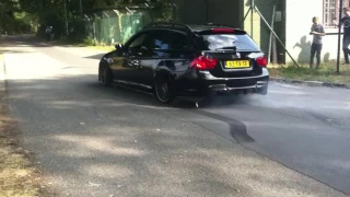 900HP BMW 335i (E91) - crazy burnout