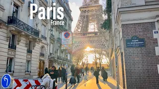 Paris, France 🇫🇷 - February 2022 - 4K -HDR 60fps Walking Tour (▶118 min)