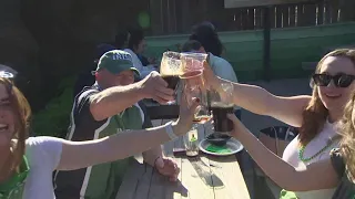 Houston patios packed for St. Patrick's Day