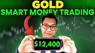 GOLD Trading $12,400 Profit in 5 Minutes Using Smart Money Concept!!