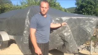 Tie down a tarp when grommets don't work