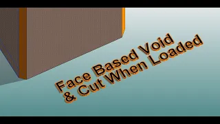 Everyday Revit (Day 361) - Face Based Void and Void Cut When Loaded