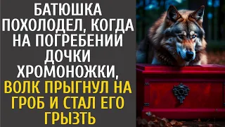 Батюшка похолодел, когда на погребении дочки хрoмoнoжки, волк прыгнул на гроб и стал его грызть…