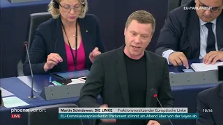 Martin Schirdewan zur Nominierung Ursula von der Leyens zur EU-Kommissionspräsidentin am 16.07.19