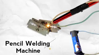 How To Make Simple Pencil Welding Machine At Home With Blade | pencil Welding Machine