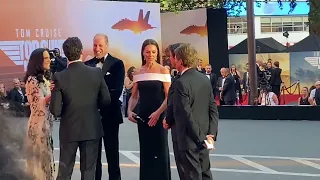 Prince William and Kate Middleton at the Top Gun premiere