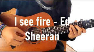 Ed Sheeran - I See Fire -(fingerstyle guitar cover by Emma)