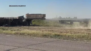 New video of Bennett train derailment